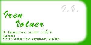 iren volner business card